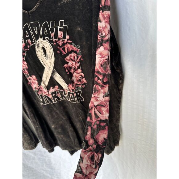 Torrid Badass Warrior Cancer Hoodie Top 0 0X XL Survivor - Picture 3 of 6